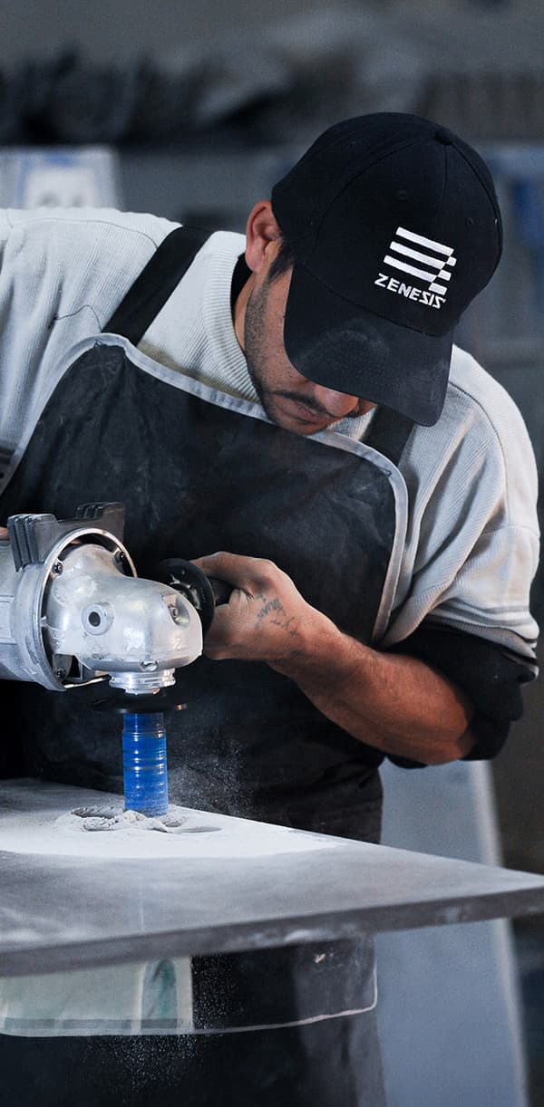 Stone fabrication with diamond tools